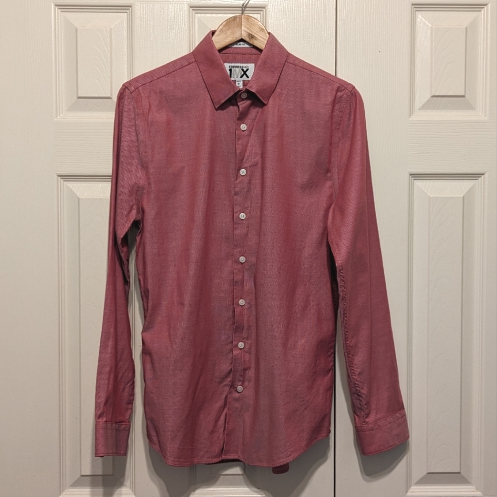 EUC Slim fit Express button down dress shirt